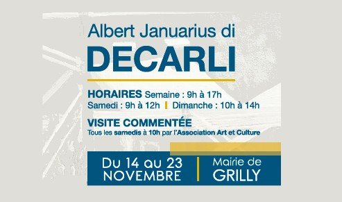 Exposition d&rsquo;Albert JANUARIUS DI DECARLI